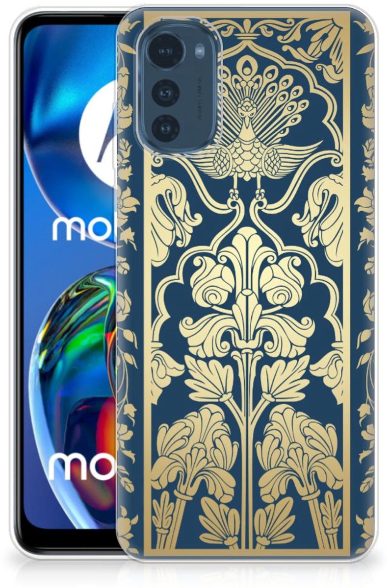 Motorola Moto E32/E32s TPU Case Beige Flowers