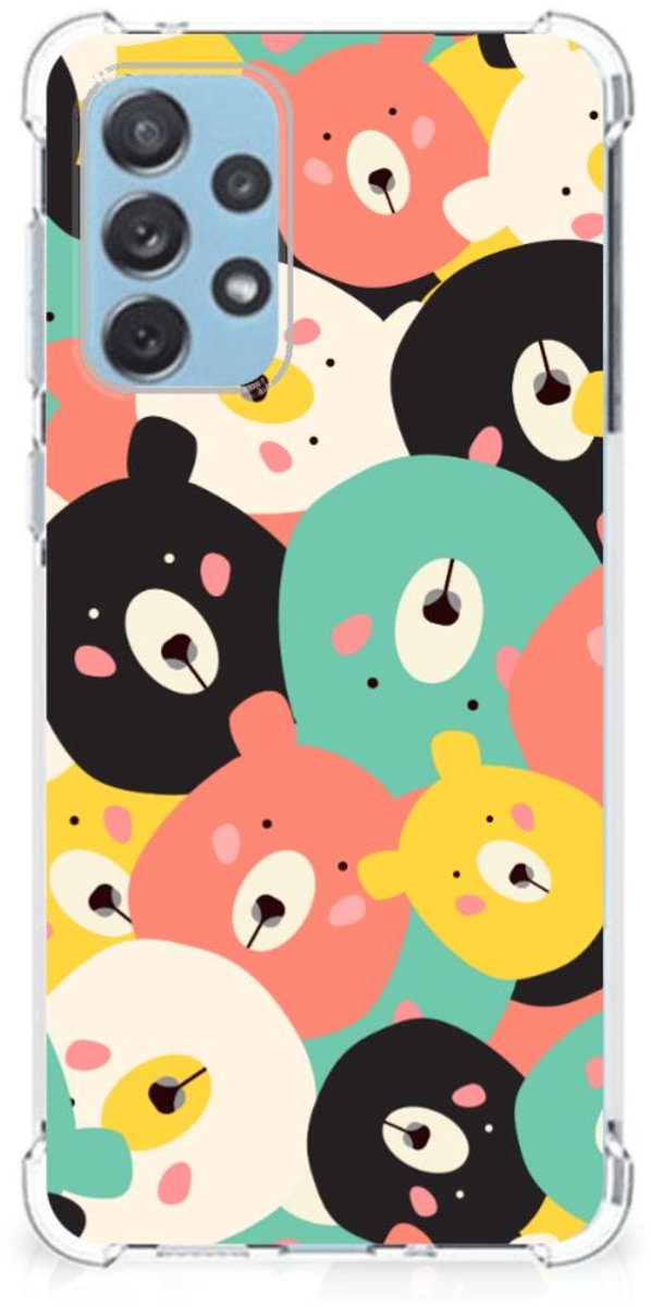 Samsung Galaxy A73 Stevig Bumper Hoesje Bears