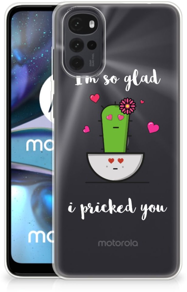 Motorola Moto G22 Telefoonhoesje met Naam Cactus Glad