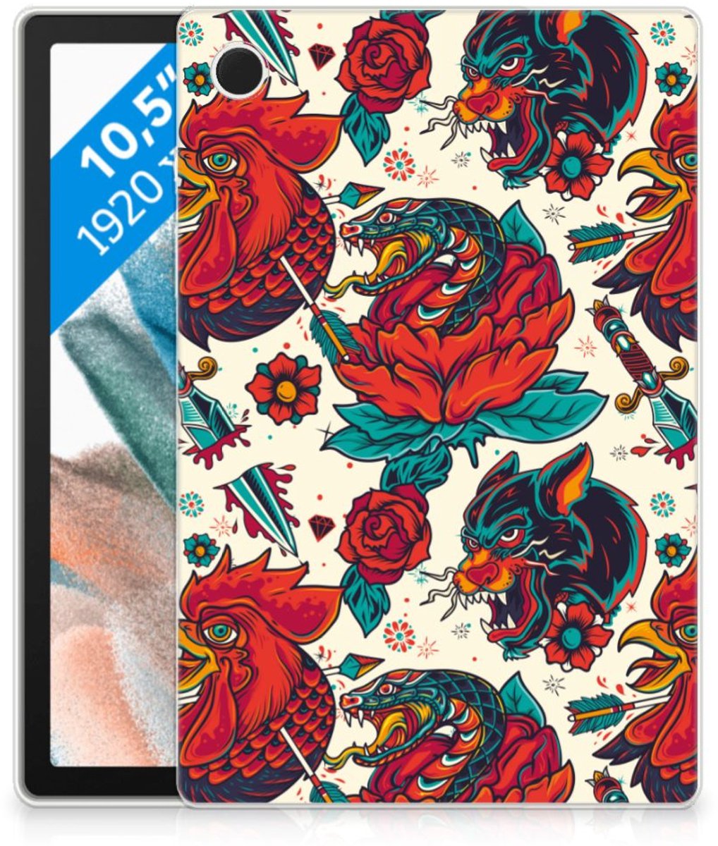 Tablet Backcover met foto voor Samsung Galaxy Tab A8 2021/2022 Old Skool