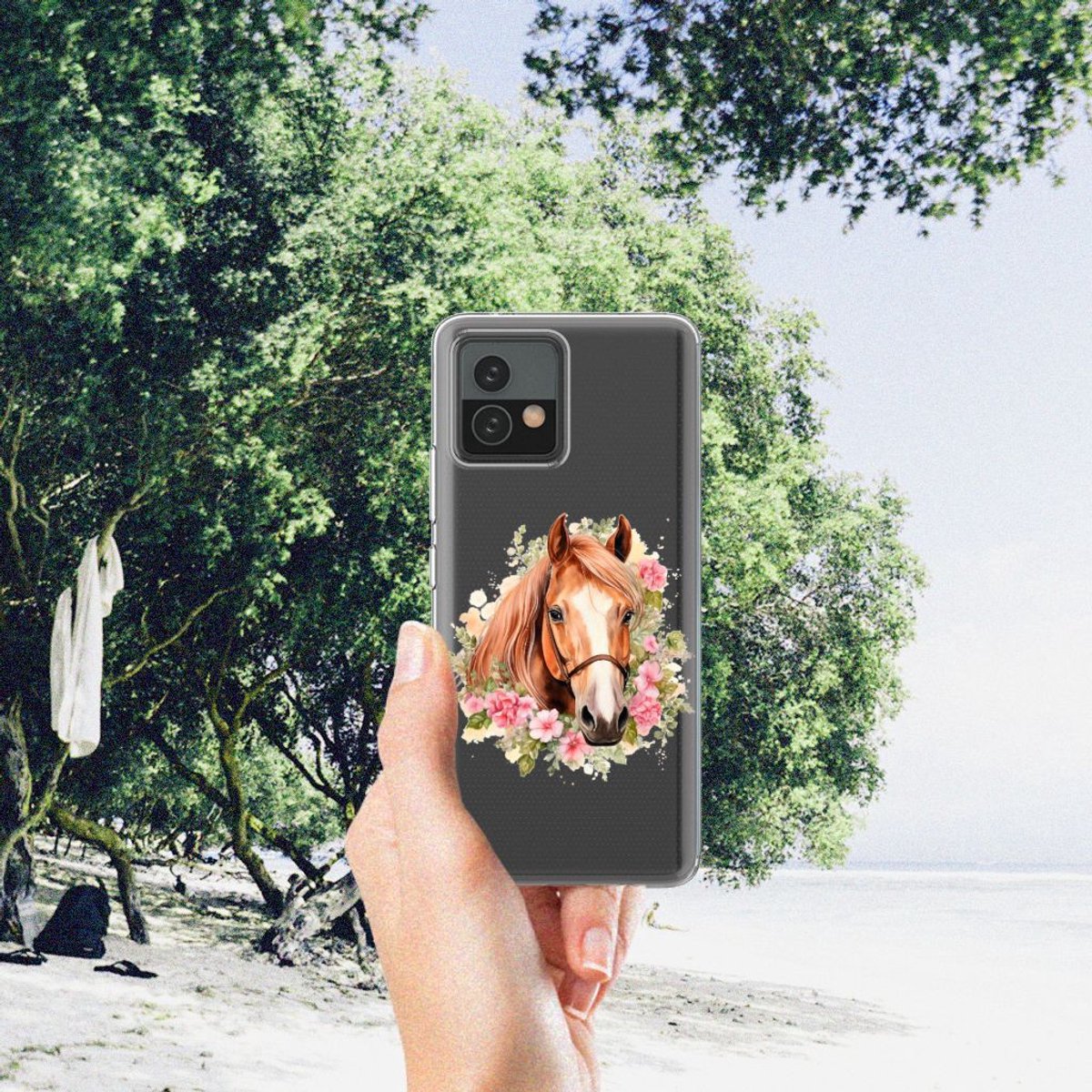 TPU Hoesje voor Motorola Moto G72 Paard