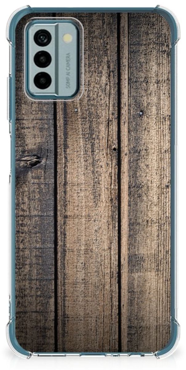 Nokia G22 Stevig Telefoonhoesje Steigerhout