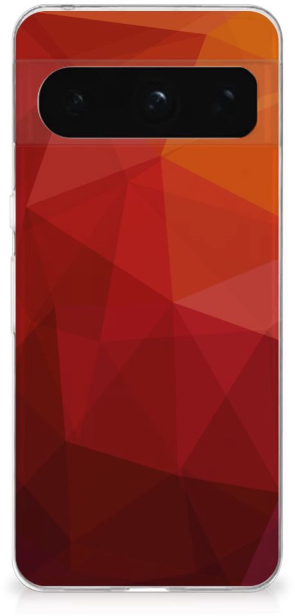 TPU Hoesje voor Google Pixel 8 Pro Polygon Red