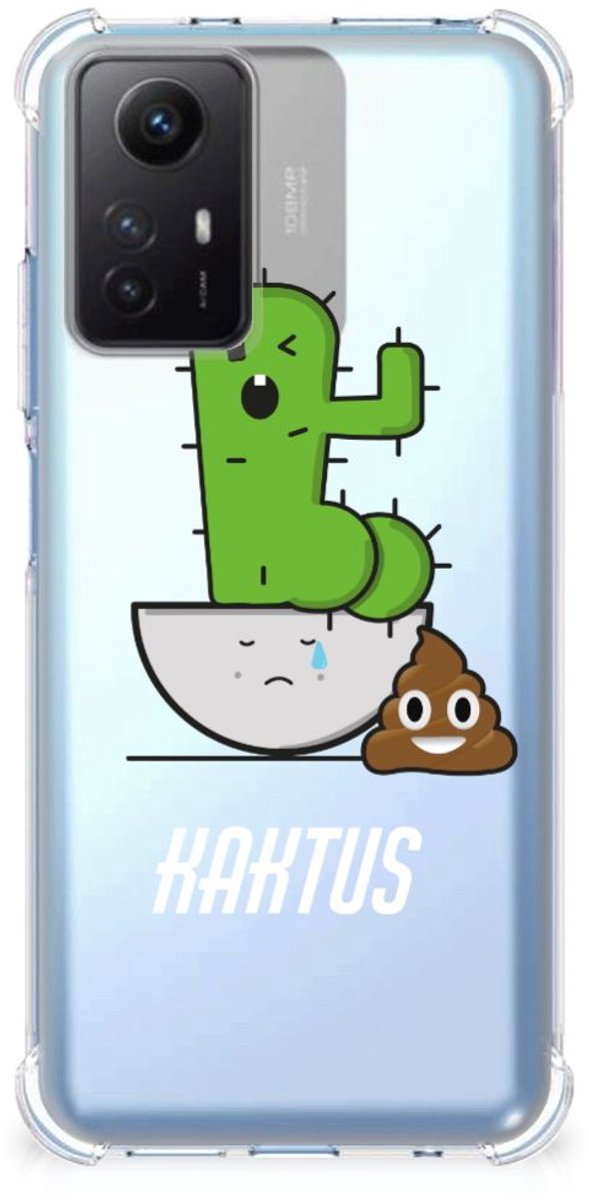 Xiaomi Redmi Note 12s Stevig Bumper Hoesje Cactus Poo