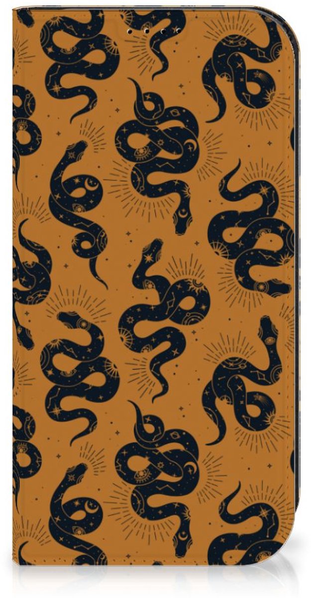 Book Case voor Hoesje maken voor iPhone 15 Pro Snakes