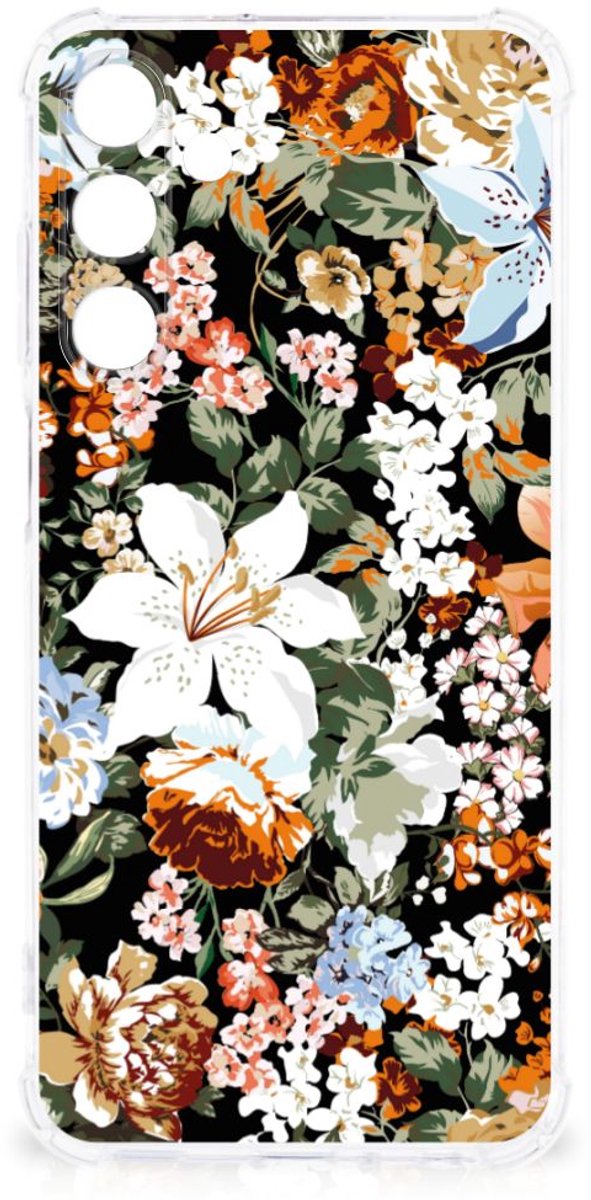 Case voor Samsung Galaxy A25 Dark Flowers
