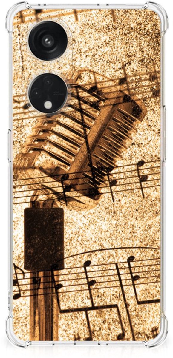 OPPO A98 Anti-shock Hoesje met foto Bladmuziek