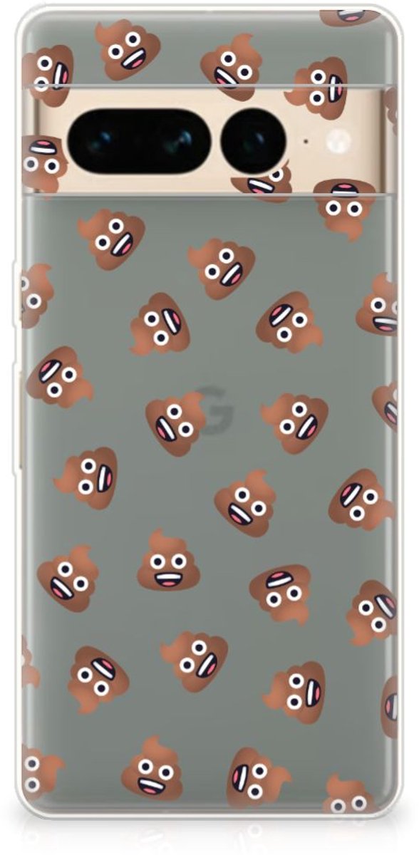 TPU bumper voor Google Pixel 7 Pro Poep Emojis