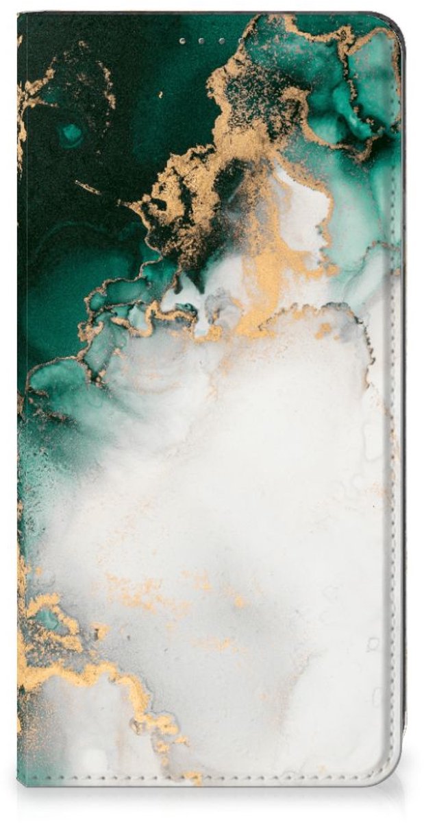 Standcase voor Nokia G22 Marmer Groen