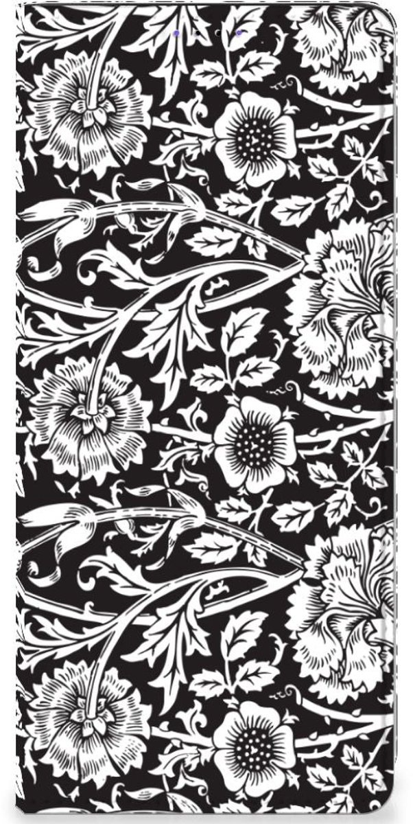 Samsung Galaxy A22 5G Smart Cover Black Flowers