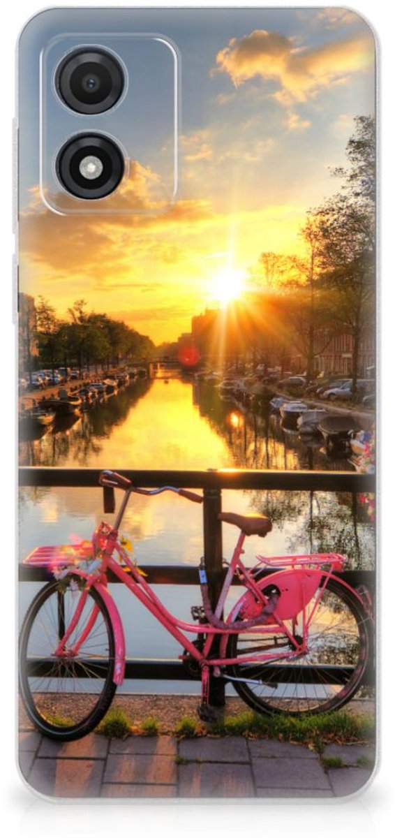 Motorola Moto E13 Siliconen Back Cover Amsterdamse Grachten