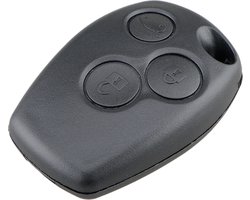 TLVX Sterke Autosleutel Behuizing Geschikt voor Renault Clio 3 / Modus / Kangoo / Twingo / Traffic / Master / Vivaro / Sleutelbaard NE73, VAC102, HU136 / Ter vervanging van Originele Sleutel behuizing / afstandsbediening Auto / 3 knops / 3 knoppen