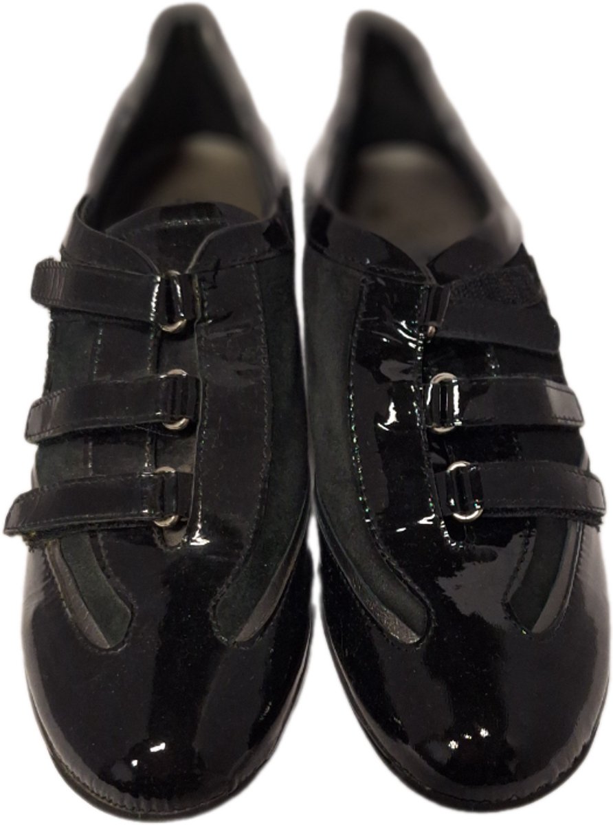HORNET by BOTTICELLI LUXE SNEAKER LAK LEER VELVET & VELCRO SLUITBANDJES