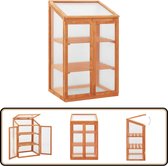 Bol.com vidaXL Broeikas - Vurenhout - 60x45x100 cm Kweekkas - Broeikas - Tuinkas - Hout - Vurenhout aanbieding