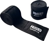 RSB Sports Handwraps - Boks Wraps - Boksbandages - Kickboks bandage - 350 cm - Paar - Zwart