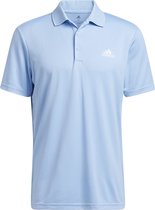 Adidas Poloshirt Performance Primegreen Heren Lichtblauw