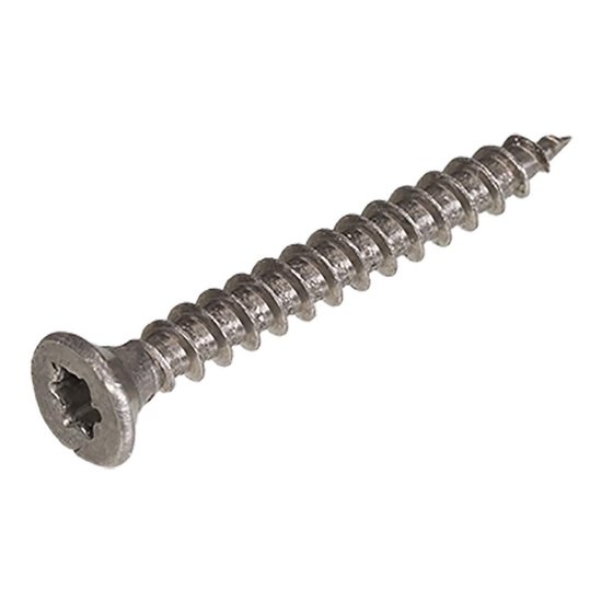Hoenderdaal Vis pour aggloméré en acier inoxydable tête fraisée TX25 filetage complet 5.0X60 (par 200 pièces)