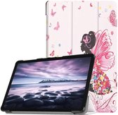 Samsung Galaxy Tab A 10.5 Tri-Fold Book Case Flower Fairy
