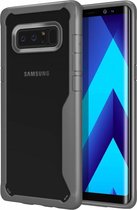 Samsung Galaxy Note 8 - Soft TPU Bumper Case - Grijs / Transparant