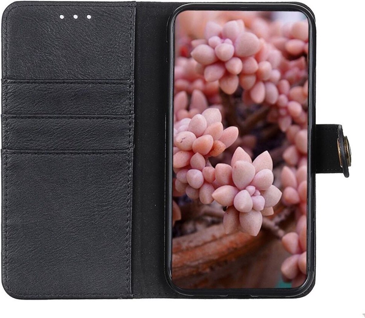 KHAZNEH Google Pixel 8 Hoesje Portemonnee Book Case Zwart
