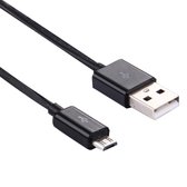 3m Micro USB-poort USB-gegevenskabel, voor Nokia, Sony, Samsung, LG, BlackBerry, HTC, Amazon Kindle (zwart)