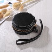 Full Body Camera Zipper PU lederen tas tas met draagriem voor Casio TR-M10 / TRM MINI (zwart)