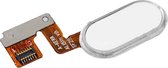Voor Meizu M3 Note / Meilan Note 3 Home-knop / vingerafdruksensor Flex-kabel (14-pins) (wit)