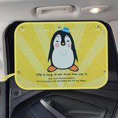 Geel Penguin Patroon Auto Groot Achterruit Zonnescherm Isolatie Zonnescherm Zonnescherm, Afmetingen: 70 * 50cm
