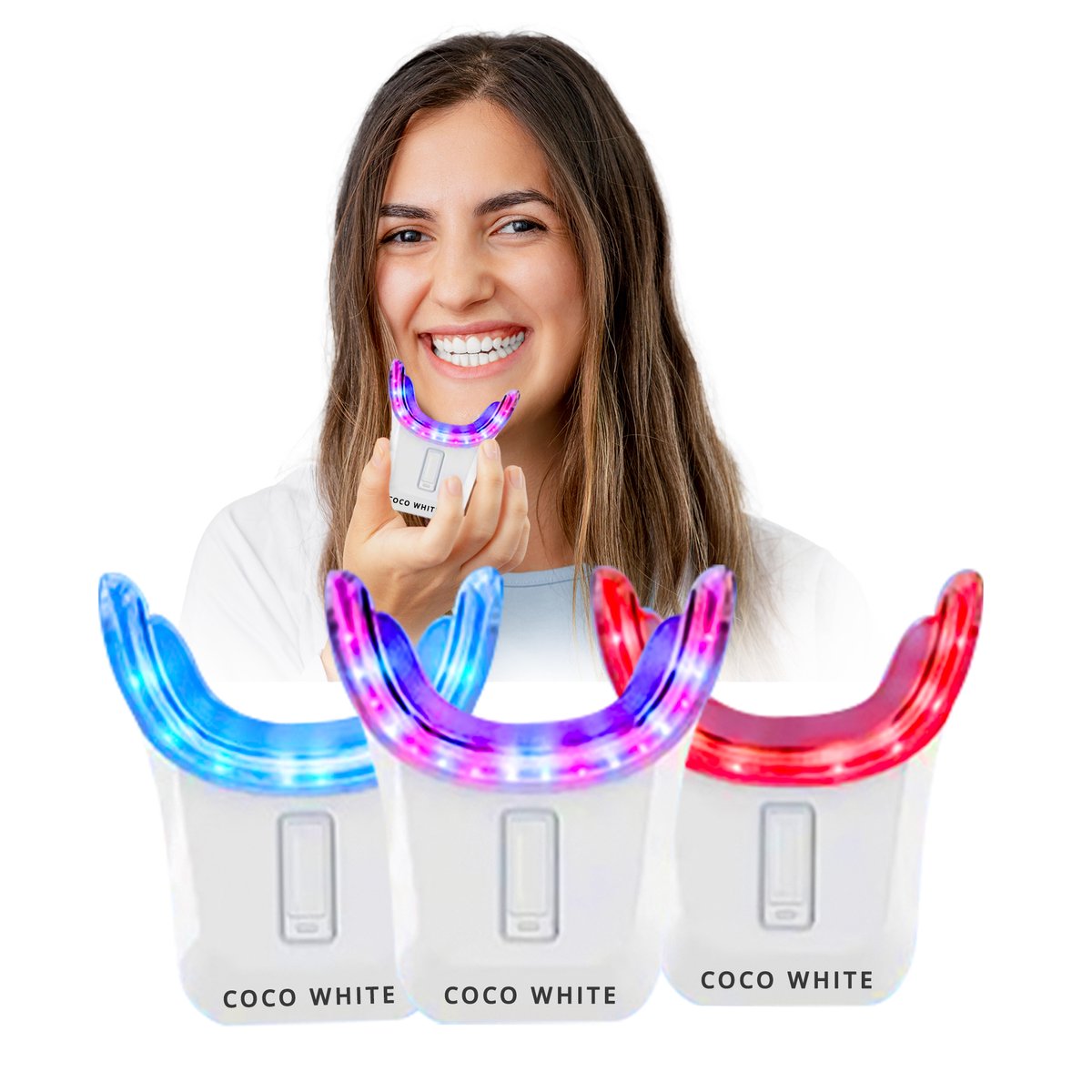 Coco White Tandenbleekset voor Witte tanden - Tanden Bleken met Teeth Whitening Strips - Tandenblekers zonder Peroxide