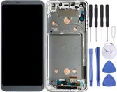 Lcd-scherm en Digitizer volledige montage met frame voor LG G6 / H870 / H870DS / H872 / LS993 / VS998 / US997 (platina)