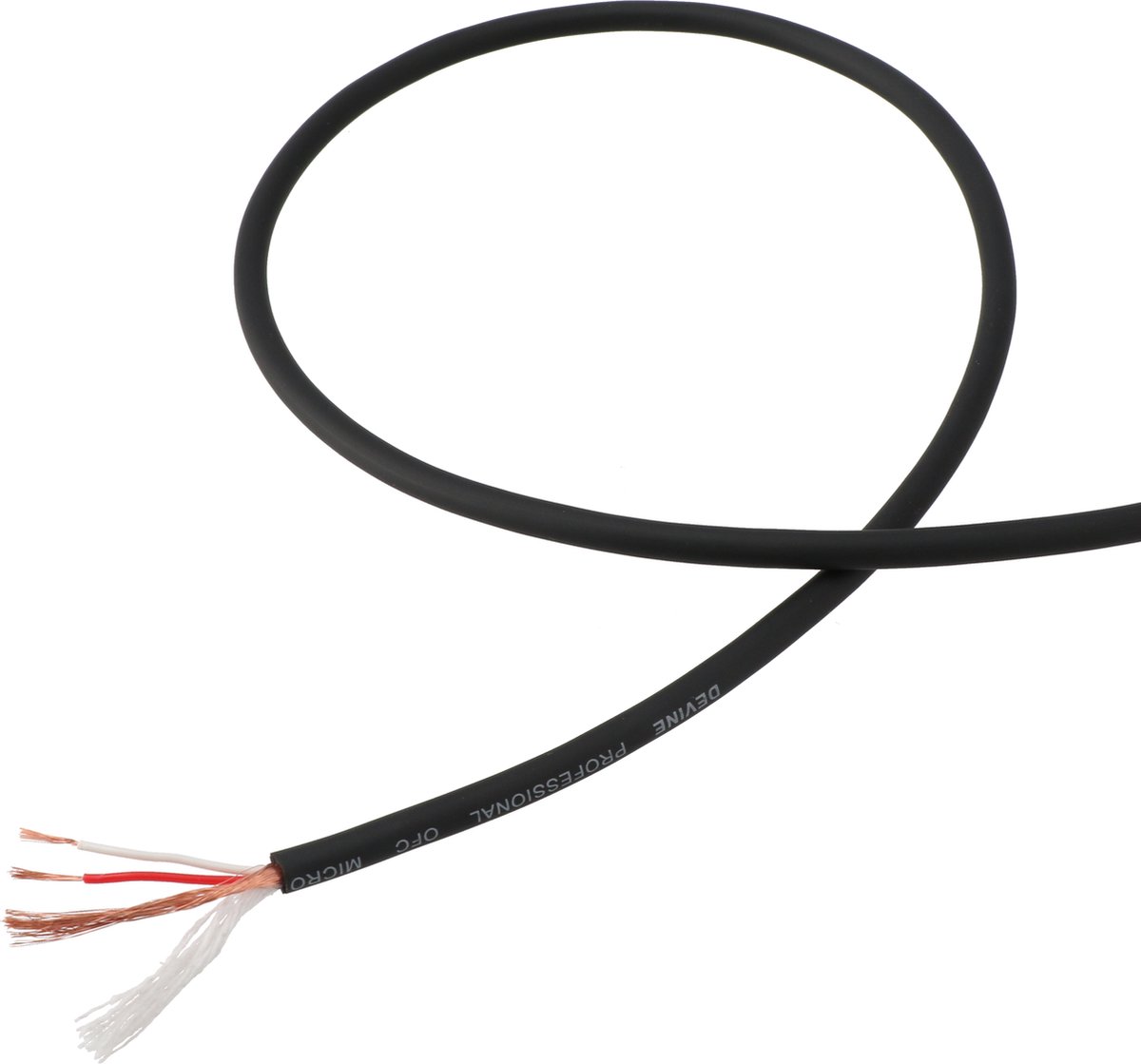 Devine MIC100/R audiokabel, 2x 0.226 mm², ø 6 mm, per meter
