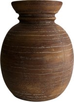 DKNC - Vaas terracotta - 28.5x28.5x35.5cm - Bruin