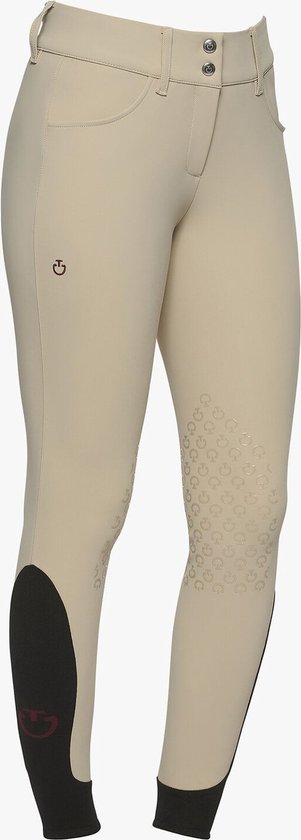 Pantalon d'équitation femme Cavalleria Toscana taille haute, genouillère, taille M