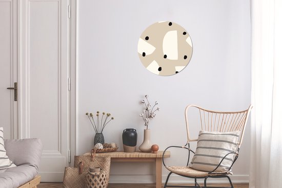 WallCircle - Stickers muraux - Cercle de papier peint - Pastel - Abstrait - Design - ⌀ 30 cm - Cercle mural - Autocollant - Autocollant papier peint rond