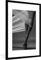 Poster - Vrouw - Ballet - Danseres - Zwart wit poster - Posterlijst - Poster - 60x90 cm