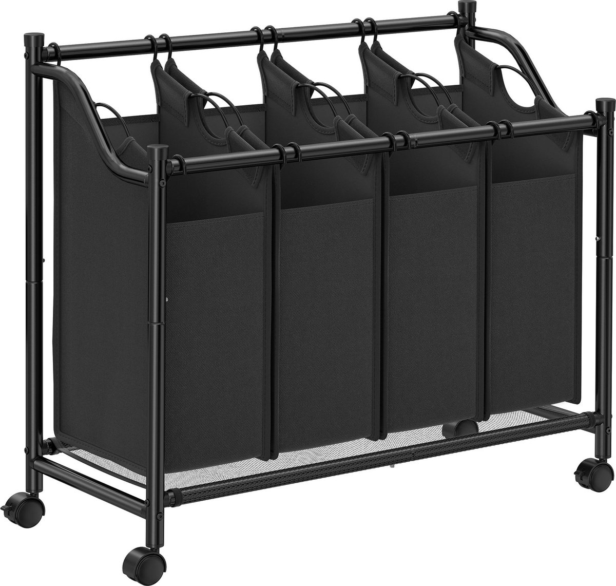 eevi-wasmand-wasmand-zwart-4-uitneembare-stoffen-waszakken-op