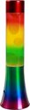 i-Total Lavalamp - Lava Lamp - Sfeerlamp - 30x9 cm - Glas/Aluminium - 25W - Regenboog - XL2461