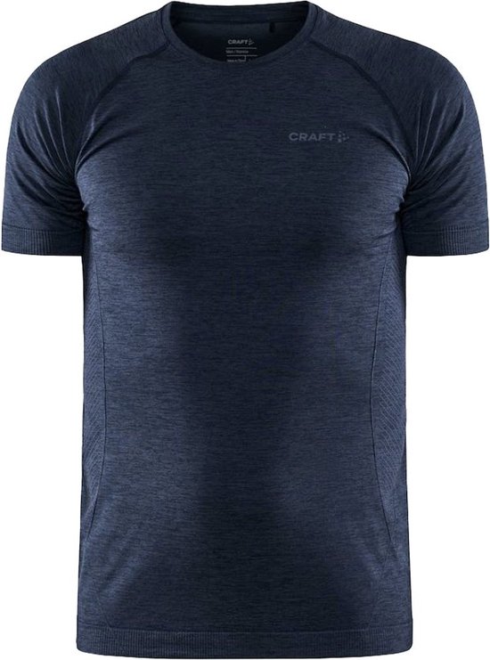 Craft Thermoshirt heren korte mouw - Core dry active - M - Blauw.