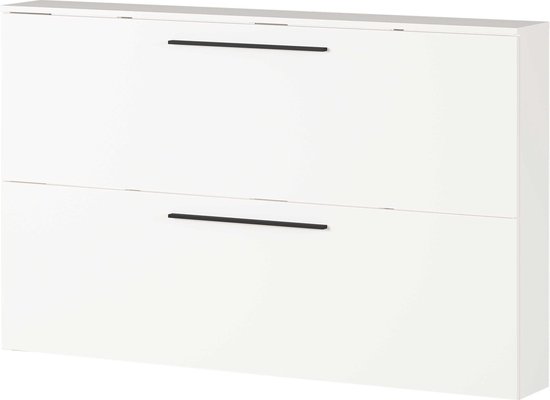 Schoenenkast Notribontaa 108x55x35 cm wit [en.casa] - Kasten