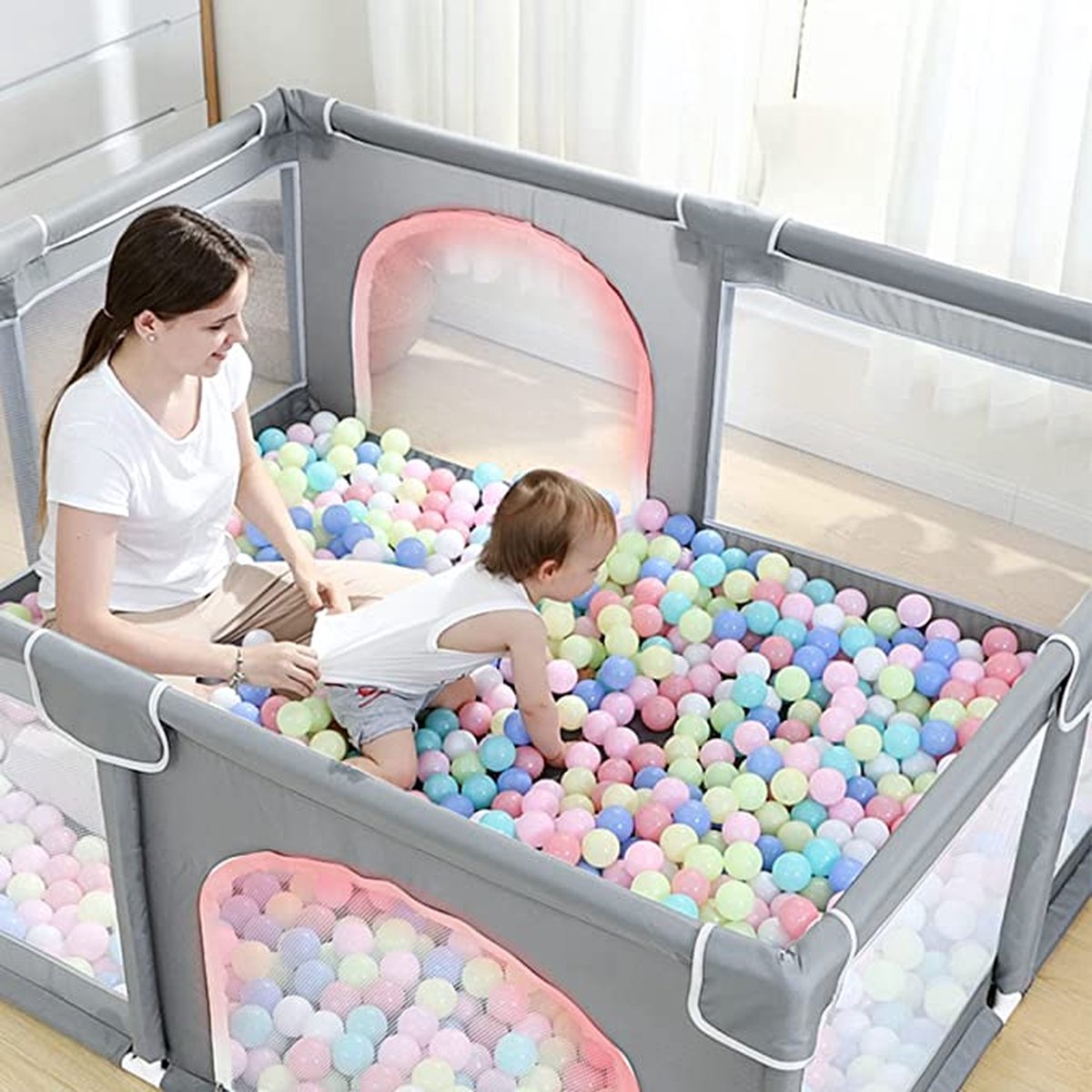 Goedkoopste baby grondbox -Babybox, speelplaats, groot activiteitencentrum met antislip