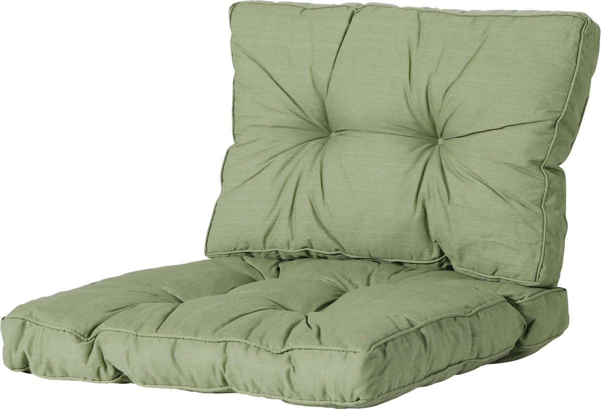 Madison Florance Loungekussens in Basic Green, ca. 73x73 + 73x43cm, van Madison.
