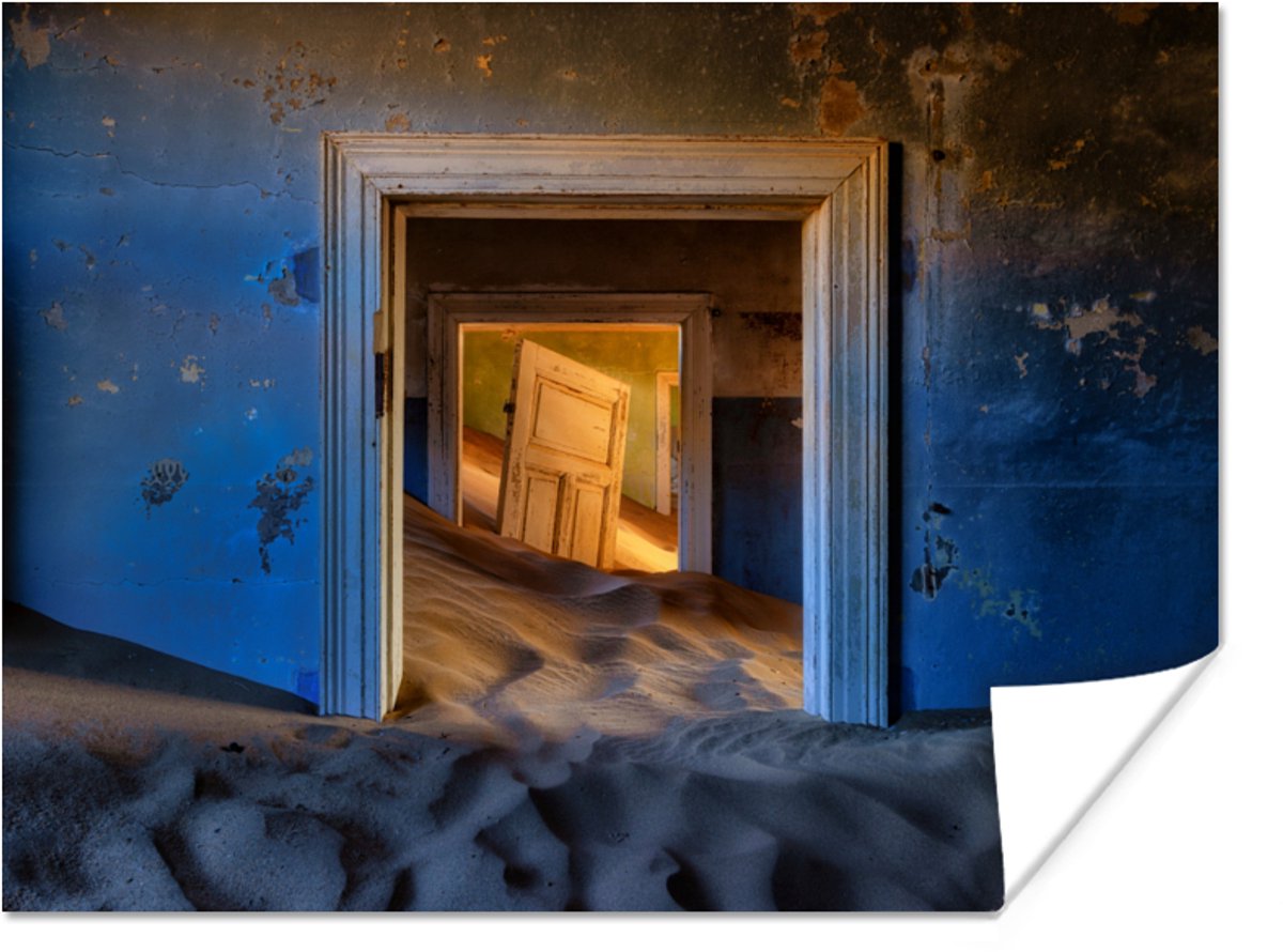 Zand - Blauw - Deur - Architectuur