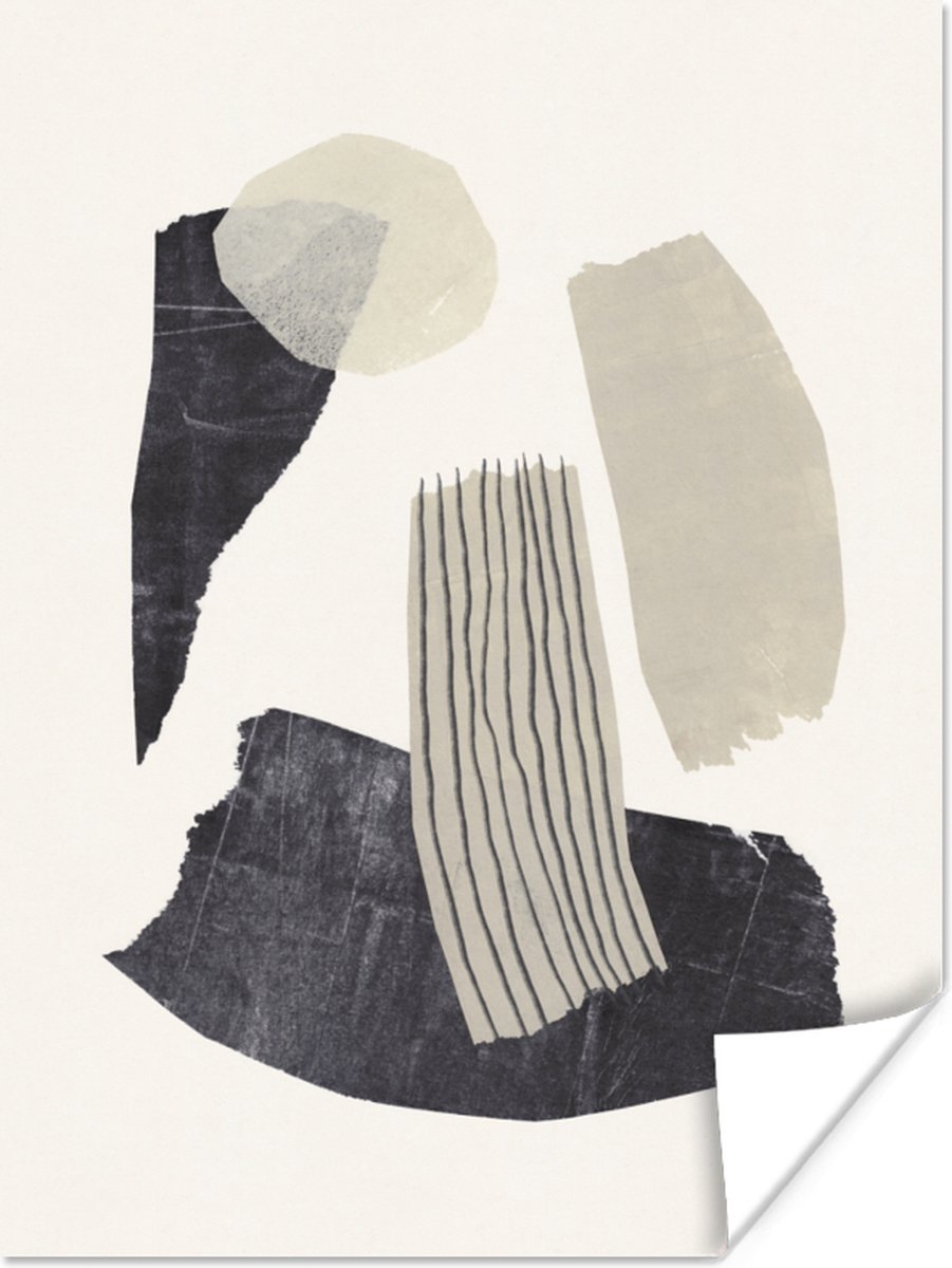 Poster Pastel - Verf - Pastel - Abstract - 90x120 cm