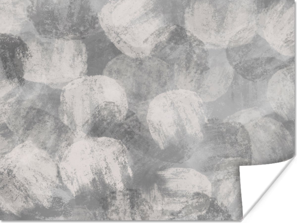 Abstract - Verf - Grijs - Schilderij