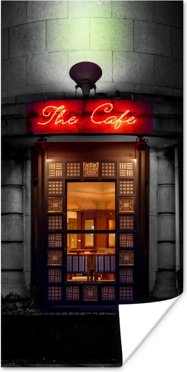 Deur - Café - Rood - Architectuur - Neonlicht