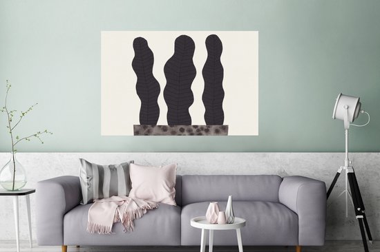 Poster Vaas - Planten - Bloemen - Pastel - 120x80 cm