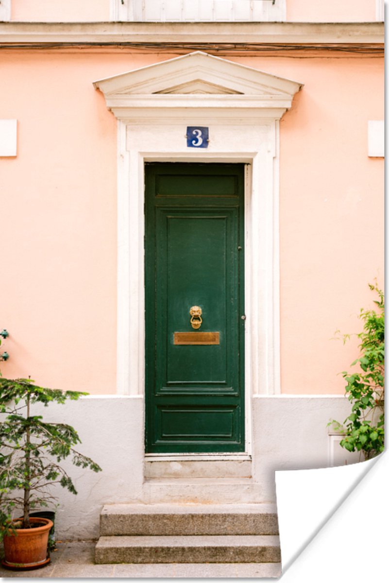 Parijs - Groen - Deur - Pastel - Architectuur