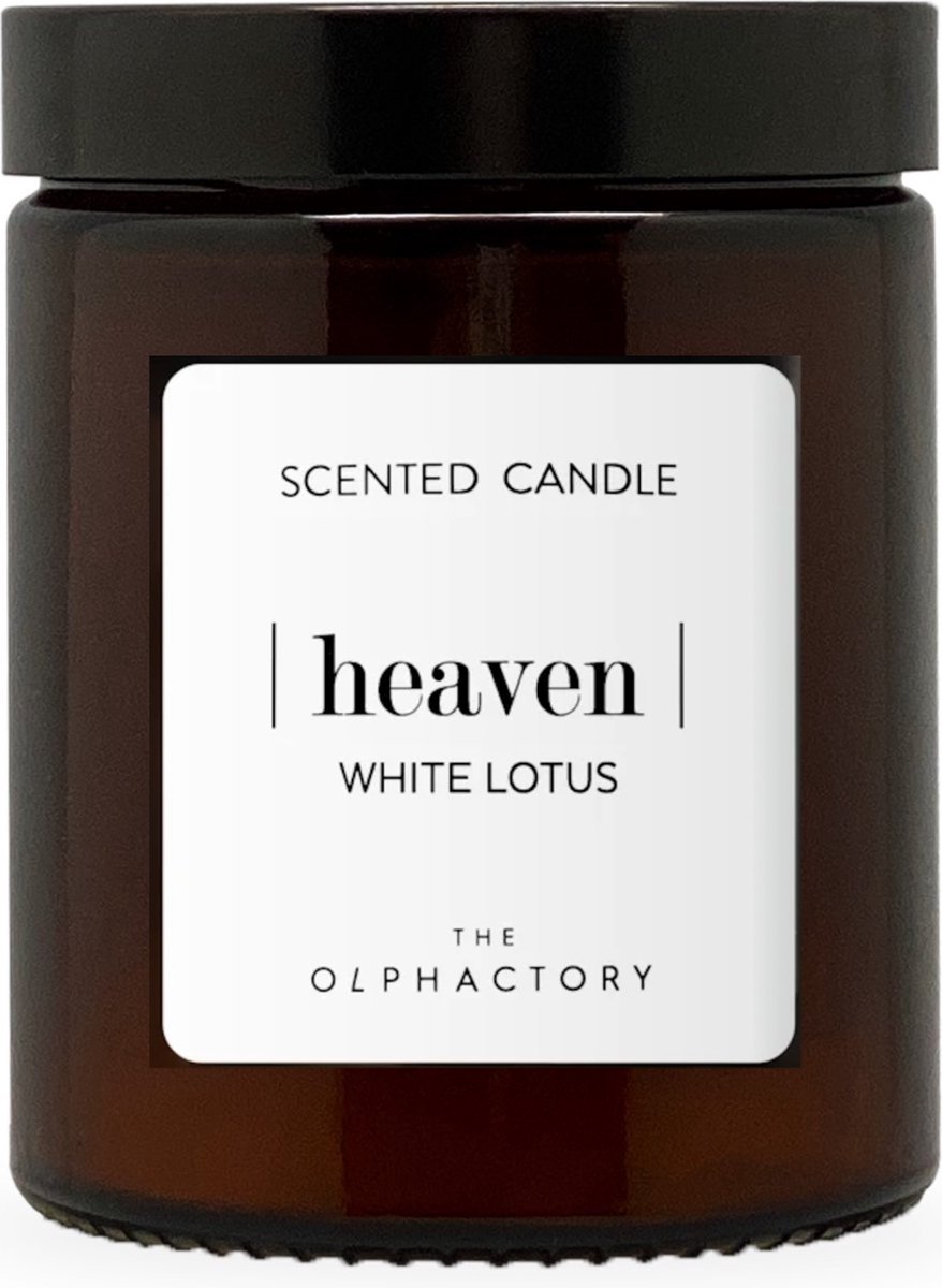 The Olphactory Heaven White Lotus - Scented Candle - Geurkaars - 35 branduren