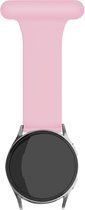 Strap-it Smartwatch bandje 22mm - Siliconen verpleegkundige band - geschikt voor Samsung Galaxy Watch 1 46mm / Watch 3 45mm / Gear S3 Classic & Frontier - Polar Vantage M / M2 / V3 / Grit X / Grit X Pro - OnePlus Watch - roze