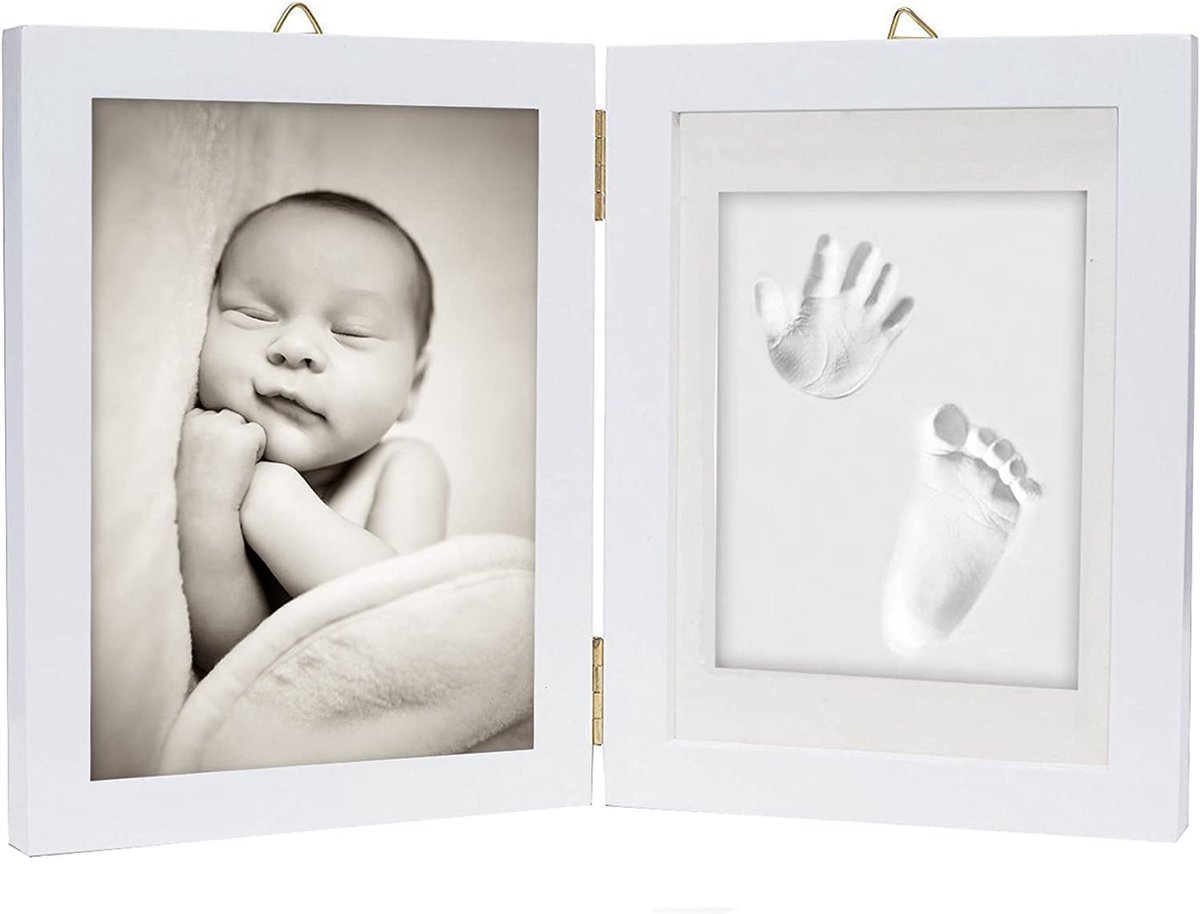 Goedkoopste Babyfotolijst Set \ posters voor de kinderkamer - Baby Hand en Footprint Kit \ kit voor pasgeboren jongens/meisjes - baby fotolijst, Fotolijstplank